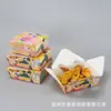 Caja de Embalaje Desechable Rectangular Rosa de Dibujos Animados para Perrito Caliente, Fruta Confitada, Comida para Llevar, Caja para Papas Fritas, Pollo Frito Coreano, Caja para Snacks