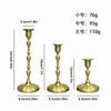 Juego de tres piezas de candelabro medieval estilo oscuro de lujo ligero, adorno portavelas de decoración de mesa de comedor con ambiente gótico vintage