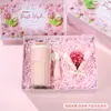 Estilo Pintura al Óleo Caja de Regalo Tulipán Rosa Día de la Mujer 38 Caja de Regalo Morada para la Diosa Madre