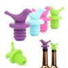 Tampa de silicone para preservação de pássaros, rolha de garrafa de vinho, rolha de vinho, rolha de garrafa com sabor de cerveja
