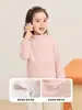 Ropa interior de polar para niños Kaka Panda, ropa de invierno para niños, camiseta de manga larga de polar para niñas, top de invierno para bebé