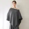 Consinee Fio 100% Caxemira Feminino Elegante da Moda Estilo Old Money Manto Xale Roupa de Exterior Casual