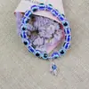 Pulsera de mano de la mano de Fátima azul retro directa de fábrica, cuerda de mano con cuentas de ojos malignos, joyería al por mayor