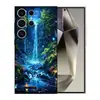 Adecuado para funda de teléfono Samsung S25Ultra A57 cubierta protectora S24 río del bosque TPU suave S26PLUS cascada