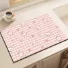 Mantel individual, Tapete para mesa de cocina, Tapete escurridor para encimera, Impermeable para escritorio, Secado rápido, Absorbente, Antideslizante, Aislamiento térmico, Anti-quemaduras, Posavasos pequeño protector