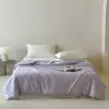 Estilo Minimalista Brisa Fresca Color Sólido Tencel Funda Nórdica de una Pieza 1.5 2 2.2m Funda Nórdica Sedosa de Tencel