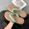 Chanclas de moda para mujer, sandalias y zapatillas de verano 2024, estilo coreano, antideslizantes, para playa