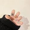 Douyin Chuanwu Champagne Diamante Olho de Gato Unhas Usáveis Luxo Leve Explosivo Adesivos de Unha Usáveis Outono e Inverno Mais Fácil de Combinar Transmissão Ao Vivo