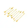 Cadena de Cola Chapada en Oro Plata S925 que Conserva el Color Mariposa Pequeña Corazón Cadena de Extensión Accesorios DIY Calabaza Campana Flor de Orquídea Pulsera Collar