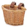 Cesta Grande de Vime Tecido para Bicicleta Infantil Cesta Pequena Cesta de Rattan Adequada para Cesta de Bicicleta de 12 polegadas Cesta de Bicicleta de Equilíbrio