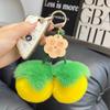 Piel Imitación Conejo Rex [Caqui Bueno] Lindo Colgante Llavero Caqui para Coche Ins Colgante para Bolso Celebridad de Internet