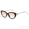 Gafas de Sol Nuevas 2025 con Montura Negra, Degradado Rosa Rubor, Ojo de Gato Cuadrado y Redondo para Mujeres, Aspecto Adelgazante, Gafas de Sol de Malla de Gama Alta Sin Maquillaje