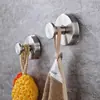 1 Pieza Gancho Adhesivo de Acero Inoxidable, Gancho sin Rastro para Cocina y Baño, Gancho Pegajoso sin Taladro, Gancho de Ventosa Lavable