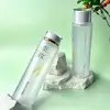 Botella de Plástico para Mascotas de 200 ml, Botella de Agua de Esencia, Botella de Tónico, Botella de Loción, Tapa de Rosca de Acrílico de Doble Capa