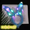 Orejas de Conejo de Peluche Brillantes de 14 Luces Diadema Linda Juguete Emprendedor Parpadeante para Mercado Nocturno Infantil Regalo para Puesto Callejero