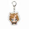 Llavero Transparente Raiden Xiao Zhongli Hu Tao Merchandising de Anime Colgante Acrílico Doble Cara Encanto para Bolsa Hecho a Medida