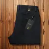 2025 Nova Coleção Outono e Inverno Calças Casuais Masculinas de Algodão Puro Grosso Marca de Luxo 100% Algodão Penteado Anti-Amassar Largas Retas