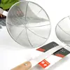 Colador de Línea Espesa, Cuchara para Dumplings Fritos y Fideos, Utensilios de Cocina Comerciales y Domésticos Colador de Acero Inoxidable 201 con Mango de Madera, Colador para Mijo