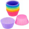 Forma de Silicone para Muffin com Pontos Multicor, Forma para Bolo de Silicone, Forma de Bolo de Silicone DIY, Forma para Tarte de Ovo, Sobremesa
