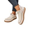 Zapatos peludos de plataforma europea y americana para mujer 2024 Invierno Nuevo Ropa exterior Boca poco profunda Cálidos Con forro polar Zapatos de algodón casuales de moda