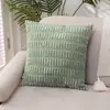 Funda de Almohada de Pana Almohada para Sofá Estilo Nórdico ins Almohada Transfronteriza Explosiones de Amazon Color Sólido Cojín de Mesita de Noche