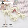 DIY Crema Colorido Encaje Estrella Lazo DIY Accesorios Hechos a Mano Cuentas Sueltas Acrílico Cadena para Teléfono Móvil Llavero Cuentas