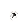 Botões Pequenos de Plástico Atacado com Alças, Quatro Furos com Alças, Botões de Borda Arredondada, Acessórios Decorativos, 8mm Boneco de Neve Crianças DIY Feito à Mão