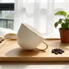 Tazas de Café de Cerámica de Alto Valor con Borde Dorado de Venta Caliente Transfronteriza, Tazas de Cerámica de Gama Alta Estilo Europeo para el Hogar