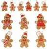 Colgante de Hombre de Jengibre Navideño Nuevo Transfronterizo Escena de Evento de Fiesta Colgante DIY Árbol de Navidad Colgante Decorativo de Dibujos Animados