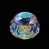 Taza de Cristal para Uñas con Forma de Corazón de Loto Manzana Cuadrado con Tapa para Lavar Pinceles Taza de Cristal para Líquido de Uñas Contenedor para Mezclar Colores