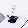 Llavero de Gato de Dibujos Animados en Acrílico Colgante Lindo de Gato Negro Colgante para Mochila Colgante Transfronterizo Llavero Colgante Pequeño