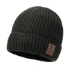 Gorro de Punto de Invierno Transfronterizo, A prueba de Frío con Felpa Adicional y Espesado, Gorro de Lana Juvenil a la Moda y Versátil, Gorro para Exteriores al por Mayor