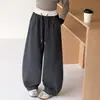 Pantalones para Niñas Primavera y Otoño 2026 Nuevo Estilo Coreano Casual Versátil Pantalones Deportivos para Niños Mayores Corte Holgado Jogger Pantalones de Chándal