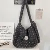 510172 Nova Bolsa Transversal de Pelúcia Coração Outono e Inverno Sacola de Compras Sacola de Compras Bolsa Transversal de Ombro Lona Grande Capacidade