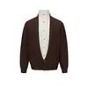 Ropa Vintage Yidao Otoño 2026 Nuevo Estilo Retro Americano Old Money Cárdigan de Punto Falso de Dos Piezas Multiforma de Cuello Alto para Hombre