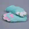 [Nova Loja] Novas Luvas Peludas em Estoque Material Pelúcia Peluda Pacote Material de Patas de Animal Pacote