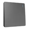 Enchufe de Pared Manko con Placa Frontal Gris Tipo 86 para Uso Doméstico, Panel de Carga USB de Cinco Agujeros Empotrado en Pared, Retardante de Llama