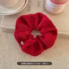 Encaje Francés Anillo para el Cabello de Intestino Grueso para Mujer Sentido de Alta Gama Tamaño Grande Flor para el Cabello Dulce Cuerda para el Cabello Combinable Cuerda para el Cabello