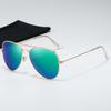 Gafas de sol polarizadas clásicas de aviador con montura de acero fino 3025 para hombre, gafas de sol estilo aviador para mujer, gafas geniales al por mayor