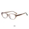 Nuevas gafas de alta gama elegantes, de cara lisa, estilo influencer, con bloqueo de luz azul, listas para graduación, de propionato TR, tipo pin, planas