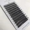 Pestañas Postizas Graftadas de Trébol en Forma de U 0.07 con Múltiples Pestañas Negras Súper Mate y Gruesas Bsf Material Suave Alta Calidad