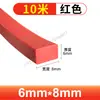 Tira Quadrada Sólida de Silicone, Resistente a Altas Temperaturas, Translúcida, Anticolisão, Resistente à Pressão, Impermeável, Tira Antiderrapante, Tira de Vedação de Silicone para Porta de Armário
