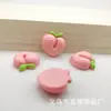 Novo estilo rede vermelha fruta morango abacate resina acessórios diy acessórios de cabelo caixa de armazenamento de patches fivela de sapato material de papelaria