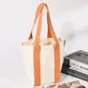 Bolsa de Lona de Ombro Único com Logo Personalizado, Bolsa Tote de Grande Capacidade, Bolsa de Tecido para Embalagem Promocional, Bolsa de Lona Atacado em Estoque