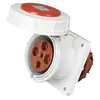 Enchufe Industrial Impermeable y a Prueba de Polvo Estándar Europeo 230V Enchufe de Montaje en Panel Trifásico de Cinco Agujeros Enchufe Oculto