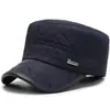 Sombrero para hombres de mediana edad y ancianos, sombrero de invierno tipo gorra plana para papá, sombrero de algodón cálido y grueso a prueba de frío para exteriores, abuelo, hombre mayor