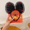 Nuevo Sombrero de Halloween: Diadema de Felpa Cabeza de Fantasma de Calabaza, Diseño Único y Exquisito, Disfraz de Cosplay, Accesorio Divertido para el Cabello para Mujeres