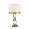 Abajur de Mesa para Quarto Luz de Cabeceira Americana Luxo Leve Cobertura de Tecido Decoração Criativa de Metal Fábrica de Fornecimento Transfronteiriço Decoração Economia de Energia