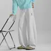 Pantalones Americanos Desestructurados de Pierna Curva para Hombre Otoño Nuevo Holgados Informales Pantalones de Chándal Patchwork Primavera y Otoño Pantalones Casuales para Hombre