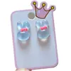 Nuevos Pendientes de Clip para Oreja de Dibujos Animados Frescos Estudiante Lindos Dulces Hielo a Través de Resina Conejo Lindo Rana Pendientes Agujeros de Oreja de Niña
